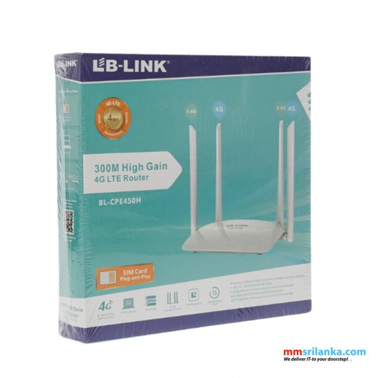 LB-link BL-CPE450H Sim 300M High Gain 4G LTE Router (1Y)